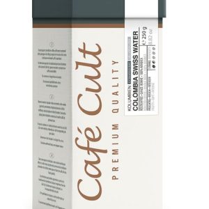 Coffee Colombia Swiss Water process bag of 250 g, whole bean decaffeinated