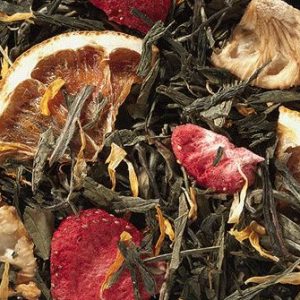 "Strawberry/Pineapple" roheline+valge tee, 50g
