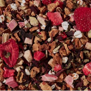 Strawberry Rhubarb Crumble, puuvilja tee, 50g