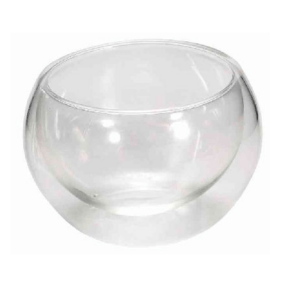 Double wall glass tea cups set, 6pcs * 50ml